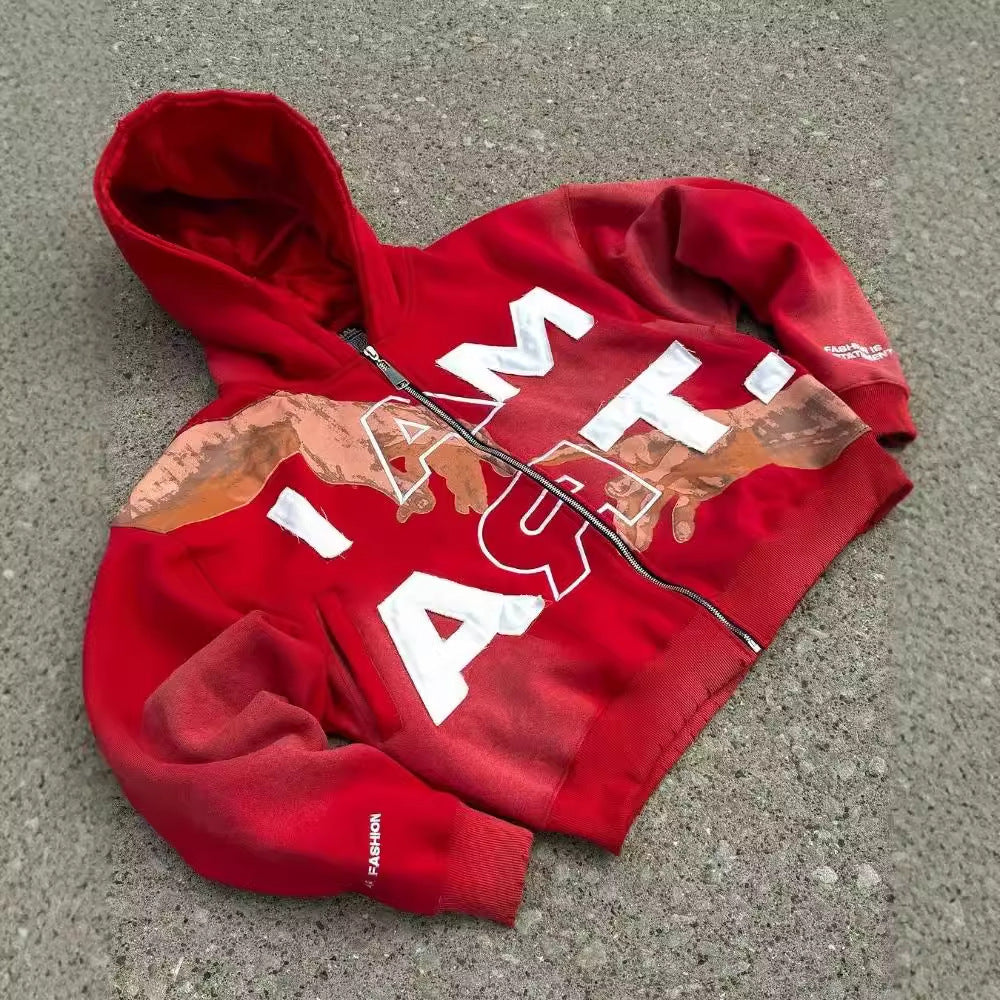 Niche Pullover Outer Wear Hooded Top Men
