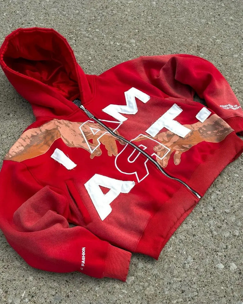 Niche Pullover Outer Wear Hooded Top Men