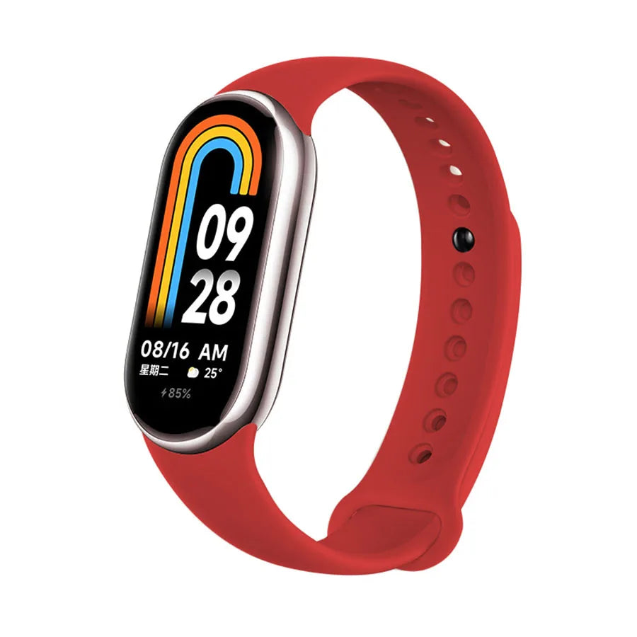 Silicone Bracelet for Mi Band 9 8 Strap 8 NFC Accessories Sport Rubber SmartWatch Wristband belt correa Xiaomi MiBand 8 9 strap