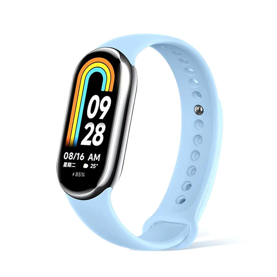 Silicone Bracelet for Mi Band 9 8 Strap 8 NFC Accessories Sport Rubber SmartWatch Wristband belt correa Xiaomi MiBand 8 9 strap