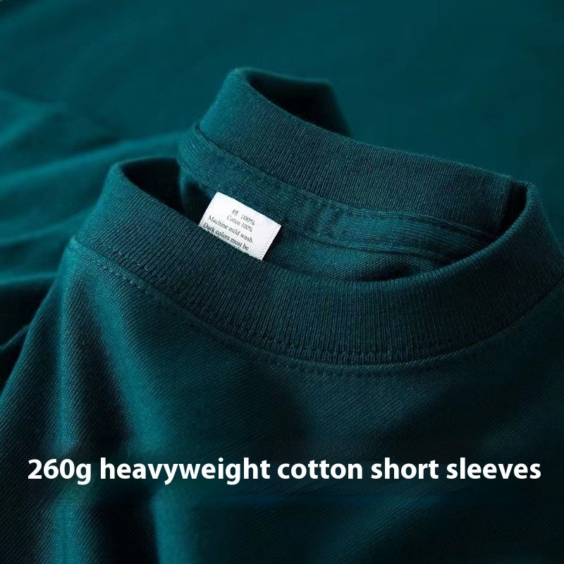 Loose Half Sleeve American Small Neckline Bottoming Shirt