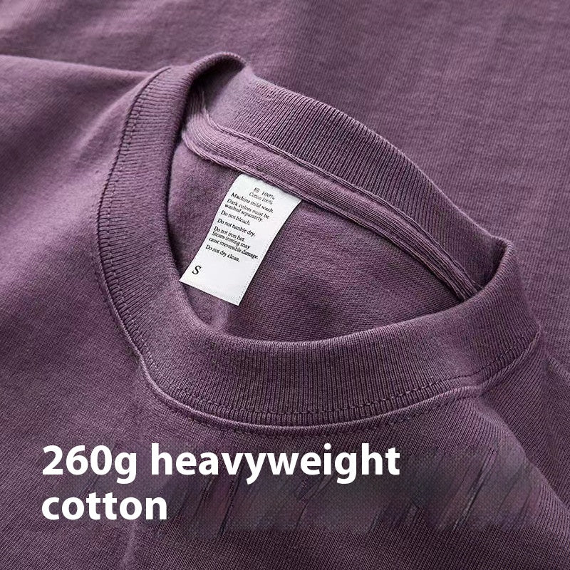 Loose Half Sleeve American Small Neckline Bottoming Shirt