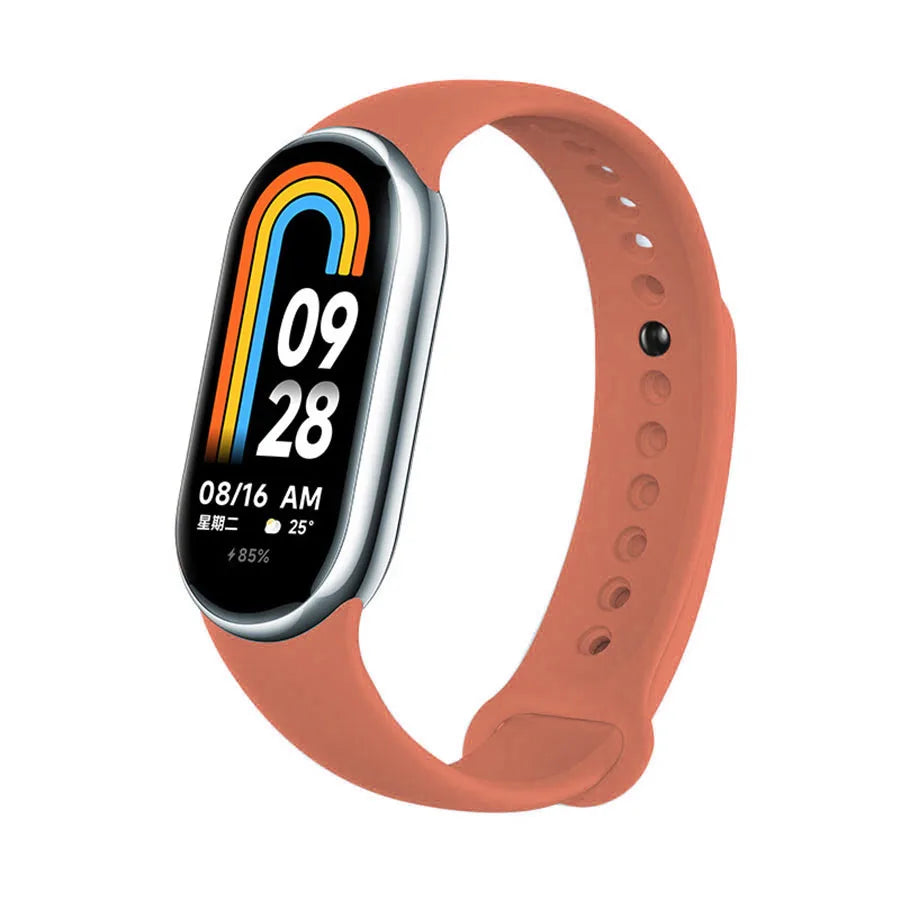 Silicone Bracelet for Mi Band 9 8 Strap 8 NFC Accessories Sport Rubber SmartWatch Wristband belt correa Xiaomi MiBand 8 9 strap