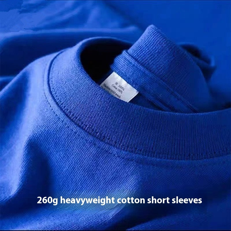 Loose Half Sleeve American Small Neckline Bottoming Shirt