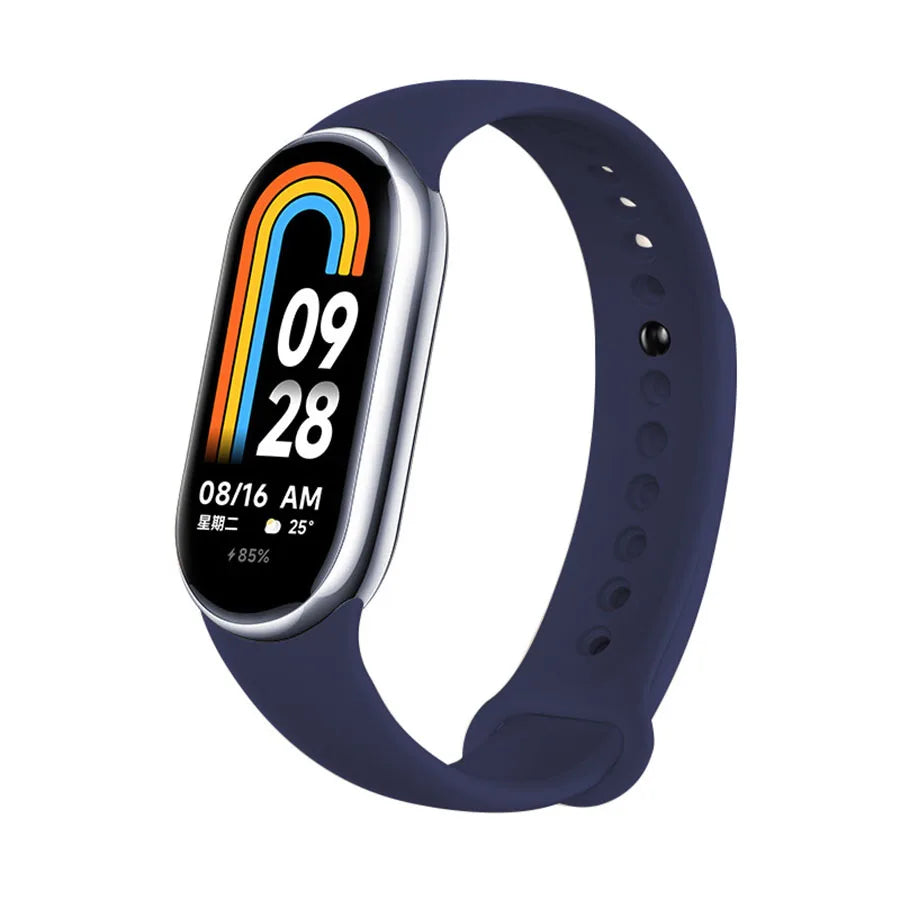 Silicone Bracelet for Mi Band 9 8 Strap 8 NFC Accessories Sport Rubber SmartWatch Wristband belt correa Xiaomi MiBand 8 9 strap