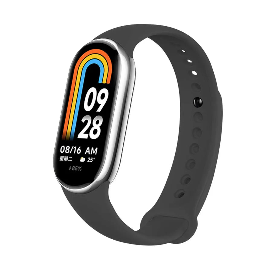 Silicone Bracelet for Mi Band 9 8 Strap 8 NFC Accessories Sport Rubber SmartWatch Wristband belt correa Xiaomi MiBand 8 9 strap